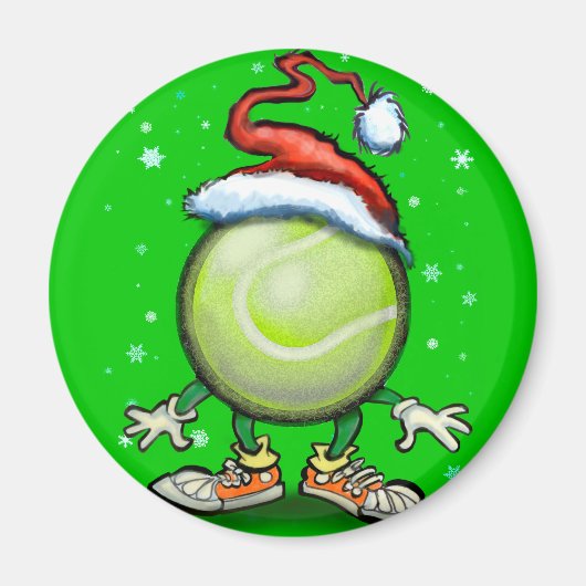 テニスクリスマス マグネット (正面)