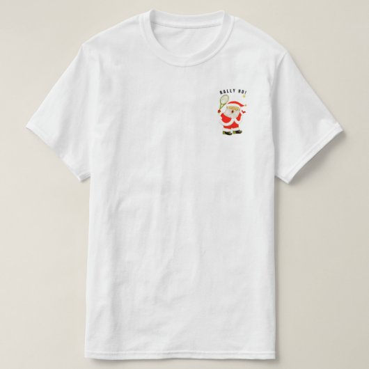 テニスクリスマス Tシャツ (デザイン正面)