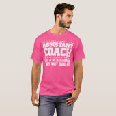 テニスクールソフトボールコーチの助監督 Tシャツ (正面フル)