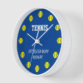 テニスクールボカスタムールダイヤルのスポーツ壁時計 壁時計 (傾斜)
