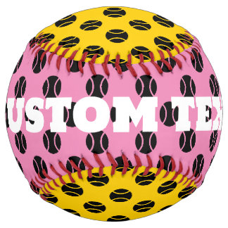 テニスクールボールプリントカスタムソフトボールスポーツギフト ソフトボール