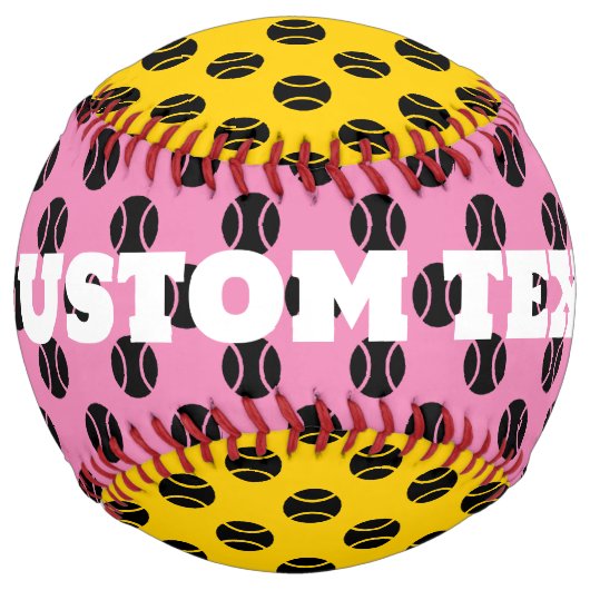 テニスクールボールプリントカスタムソフトボールスポーツギフト ソフトボール (裏面)