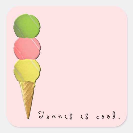 テニスクール スクエアシール (正面)