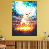 テニスグランドスラム – ダイナミックなスポーツアート – 強力 キャンバスプリント (インサイチュ (リビング))