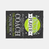 テニスコチサンキューギフトブランケット フリースブランケット (正面(横))