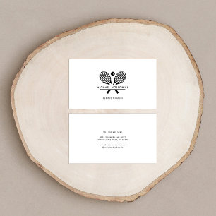 テニスコチミニマル白黒 名刺