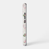 テニスコラージュパターン iPhoneケース (左側面)