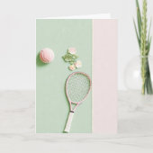 テニスコラージ誕生日 カード (正面)