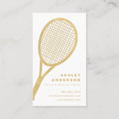 テニスコーチとパーソナルトレーナー 名刺 (裏面)