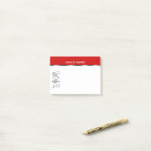 テニスコーチの先生は個人化なります ポストイット (デスク上)