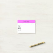 テニスコーチの先生は個人化なります ポストイット (デスク上)