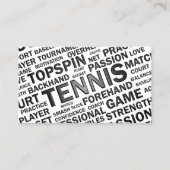 テニスコーチの名刺 名刺 (正面)