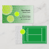 テニスコーチの名刺 名刺 (正面/裏面)