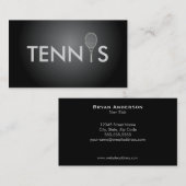 テニスコーチの名刺 名刺 (正面/裏面)