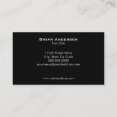 テニスコーチの名刺 名刺 (裏面)