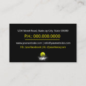 テニスコーチの名刺 名刺 (裏面)