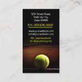 テニスコーチの名刺 名刺 (裏面)