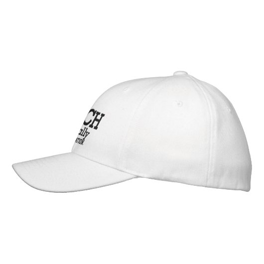 テニスコーチの帽子をあなたの名前あなたのゲーム個人化して下さい 刺繍入りキャップ (左)