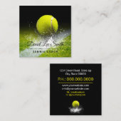 テニスコーチスクエアビジネスカード スクエア名刺 (正面/裏面)