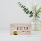 テニスコーチネームプレイヤーアスリートプロクレイコート 名刺 (スタンド正面)