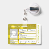 テニスコーチバッジ バッジ (裏面（伸縮クリップ）)