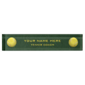 テニスコーチ デスクネームプレート (正面)
