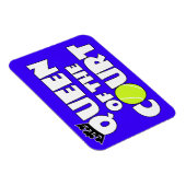 テニスコートのクイーンキュートなカスタムカラーマグネット マグネット (右側)