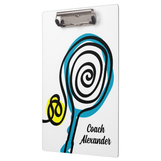 テニスコートのクリップボードギフトとコートレイアウト クリップボード (左)