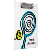 テニスコートのクリップボードギフトとコートレイアウト クリップボード (右)