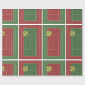 テニスコートの包装紙 ラッピングペーパー (フラット)