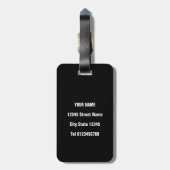 テニスコートの寸法カスタムはトラベルラゲッジタグ ラゲッジタグ (裏面縦)