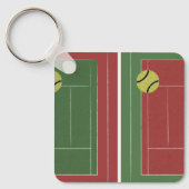 テニスコートキーチェーン キーホルダー (正面)