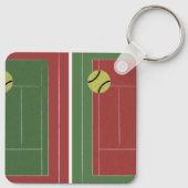テニスコートキーチェーン キーホルダー (裏面)