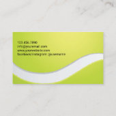 テニスコートプロフェッショナルスポーツインストラクター 名刺 (裏面)