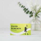 テニスコートプロフェッショナルスポーツインストラクター 名刺 (スタンド正面)