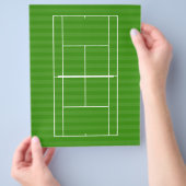 テニスコートラインマーキングチラシ チラシ (手)