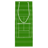 テニスコートラインマーキングワイン抱き枕 ワインギフトバッグ (裏面)