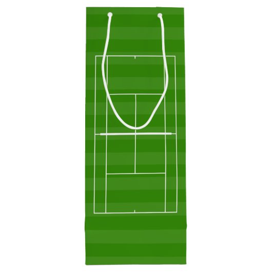 テニスコートラインマーキングワイン抱き枕 ワインギフトバッグ (裏面)