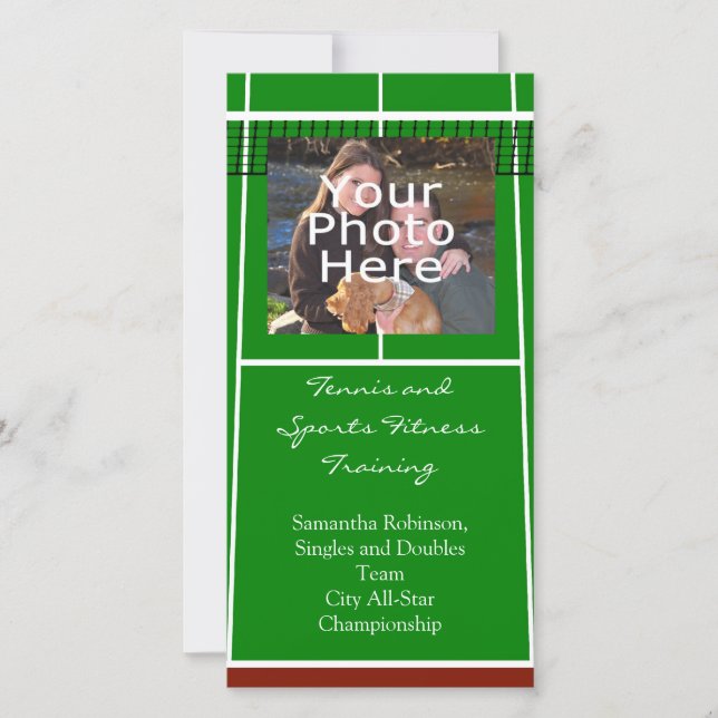 テニスコートレイアウトグラフィック (正面)