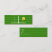 テニスコート及びテニス・ボール スキニー名刺 (正面/裏面)