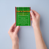 テニスコート招待されましたカスタムスモールフライヤー チラシ (手)