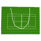 テニスコート線マーキング抱き枕 ラージペーパーバッグ (裏面)