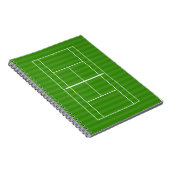 テニスコート線標示手帳 ノートブック (右側)