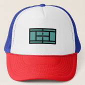 テニスコート キャップ (正面)