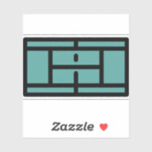 テニスコート シール (シート)