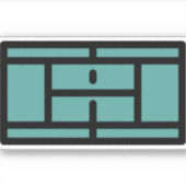 テニスコート シール (正面)