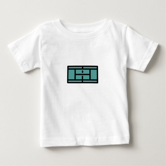 テニスコート ベビーTシャツ (正面)