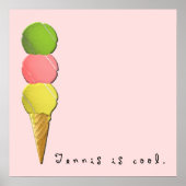 テニスコート ポスター (正面)