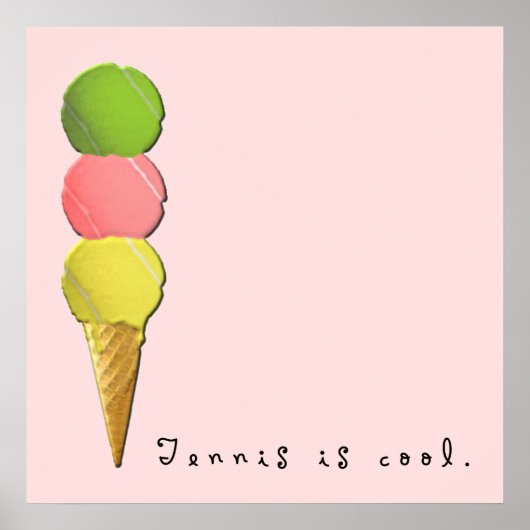 テニスコート ポスター (正面)