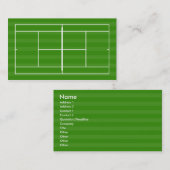 テニスコート 名刺 (正面/裏面)